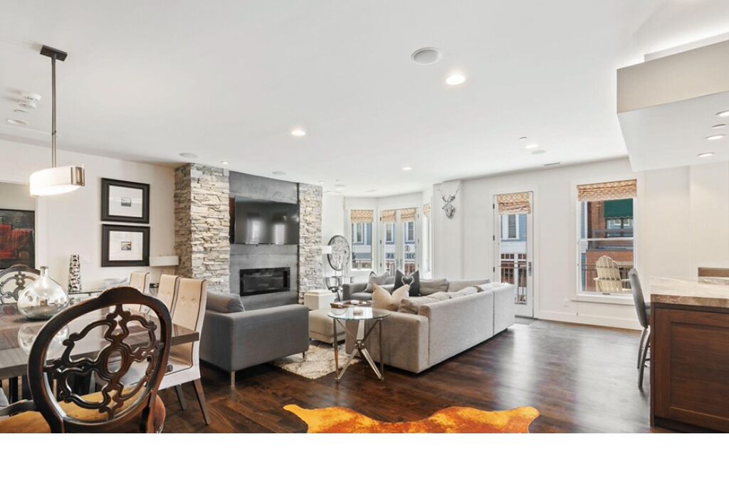 Smart TV, fireplace, video games, DVD player