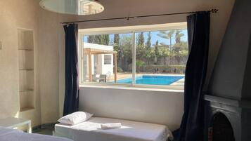 Superior Double Room, Pool View | Blackout curtains, free WiFi