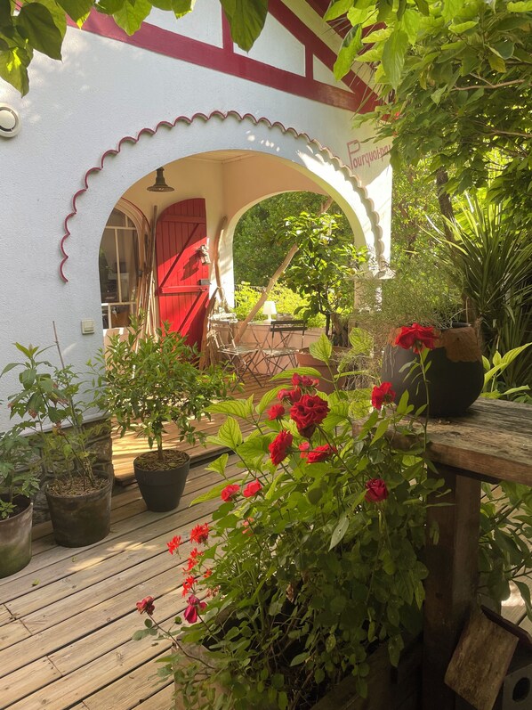 Terrace/patio - Villa, Petit-piquey, 5min. à Pied de la Pointe aux Chevaux (Lège-Cap-Ferret)