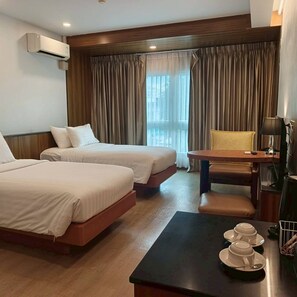 1 bedroom, premium bedding, individually decorated, desk