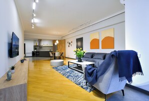 Family Apartment, Balcony | Living area - CheckInn Apartments (Yerevan)