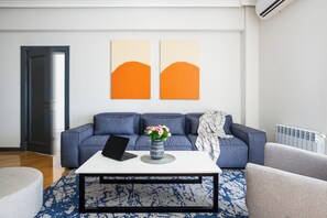 Family Apartment, Balcony | Living area - CheckInn Apartments (Yerevan)