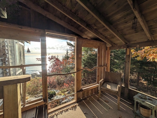 Oceanfront Cabin-Castle in Maine Woods
