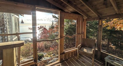 Oceanfront Cabin-Castle in Maine Woods