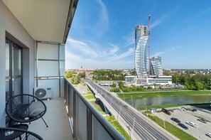 숙박 시설에서 보는 시내 전망