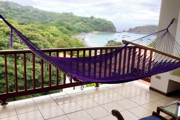 Balcony with hammock