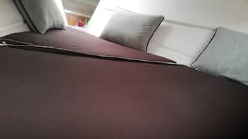 1 makuuhuone, vuodevaatteet