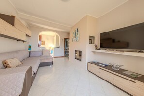 Télévision, cheminée