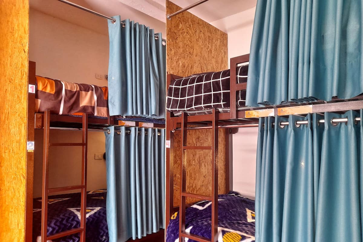 Dormitorio compartido clásico, vista al patio | Edredón y wifi gratis