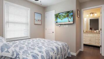 2 slaapkamers, een strijkplank/strijkijzer, gratis wifi, beddengoed