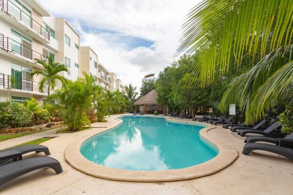 Alberca al aire libre 