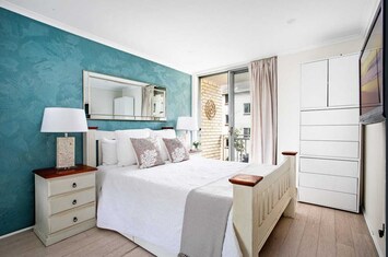Luxurious, hotel-style king bed for a beautiful, restful night's sleep.