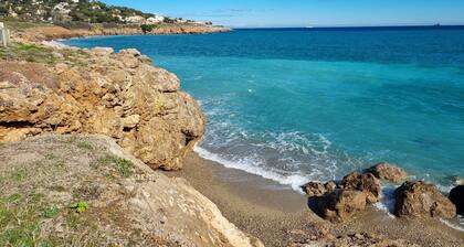 Appartement Avec Terrasse vue mer Linge Fourni et Place de Parking