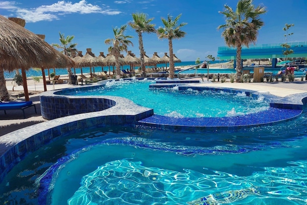 Una piscina riscaldata