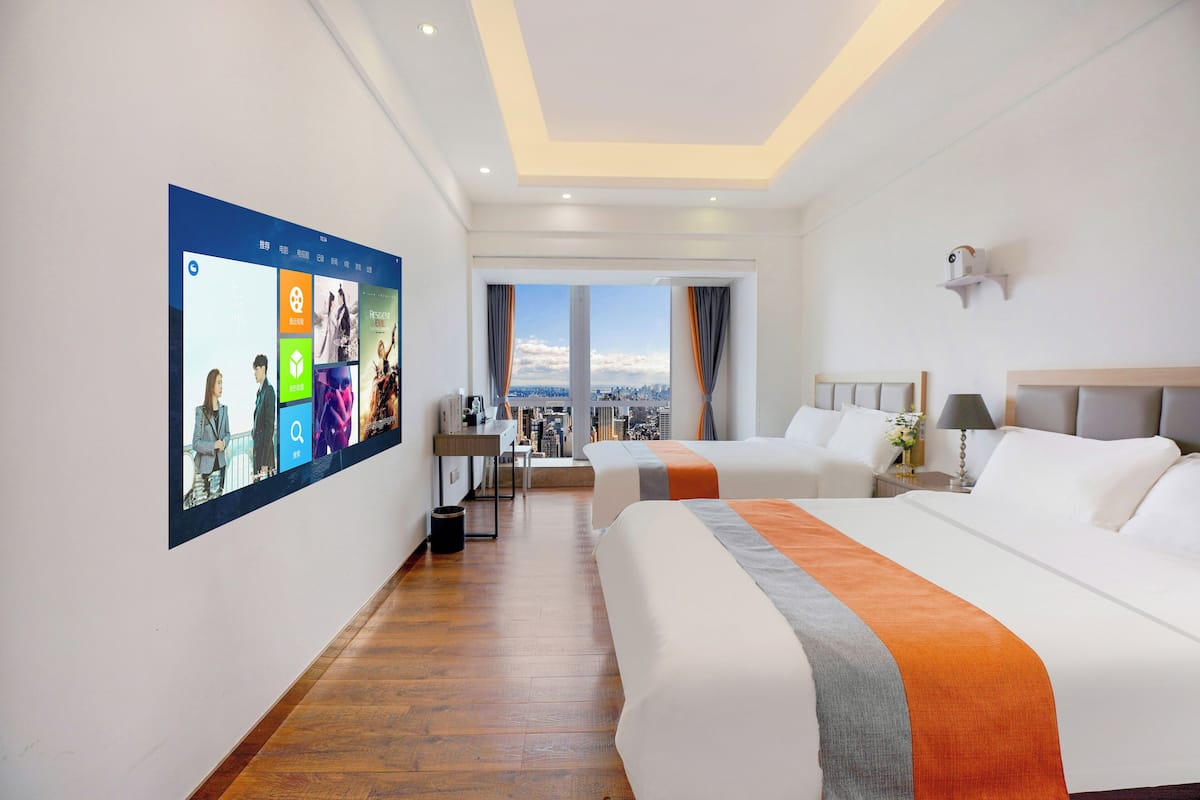 Senior Twin Room, City View | Hypo-allergenic bedding available, desk, laptop workspace
