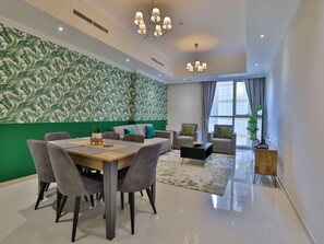 Apartment | Dining - Grand 2BR Burj Khalifa Gym/pool by Belvilla (Dubai)