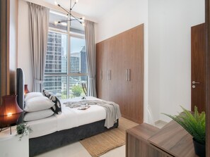 Apartamento | 2 quartos, roupa de cama