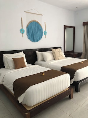 Doppelzimmer, 1 Schlafzimmer, Gartenblick | Schreibtisch, kostenloses WLAN, Bettwäsche