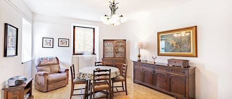 Standard House, Multiple Bedrooms, Mountainside (Casa Sant'Anna - In Garfagnana) | Living area | Flat-screen TV, fireplace, DVD player