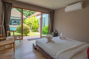 4 bedrooms, iron/ironing board, WiFi, bed sheets - Tranquil Escape: Private 4BR Pool Villa with Garden (Rawai)