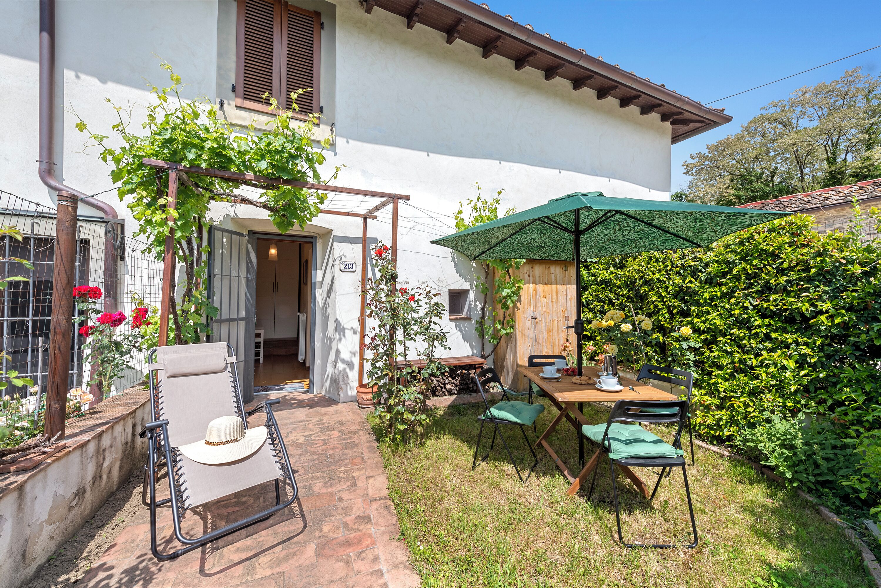 Familie resortwoning, meerdere slaapkamers (Cozy Trekking Home La Via degli Dei) | Buiten dineren