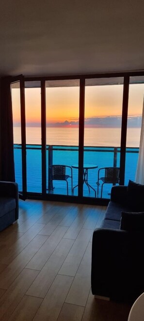 Blick von der Unterkunft