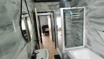 Free toiletries, hair dryer, towels, soap
