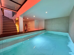 Indoor pool, a heated pool
