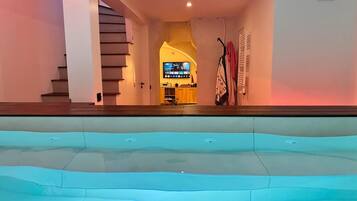 Indoor pool, a heated pool
