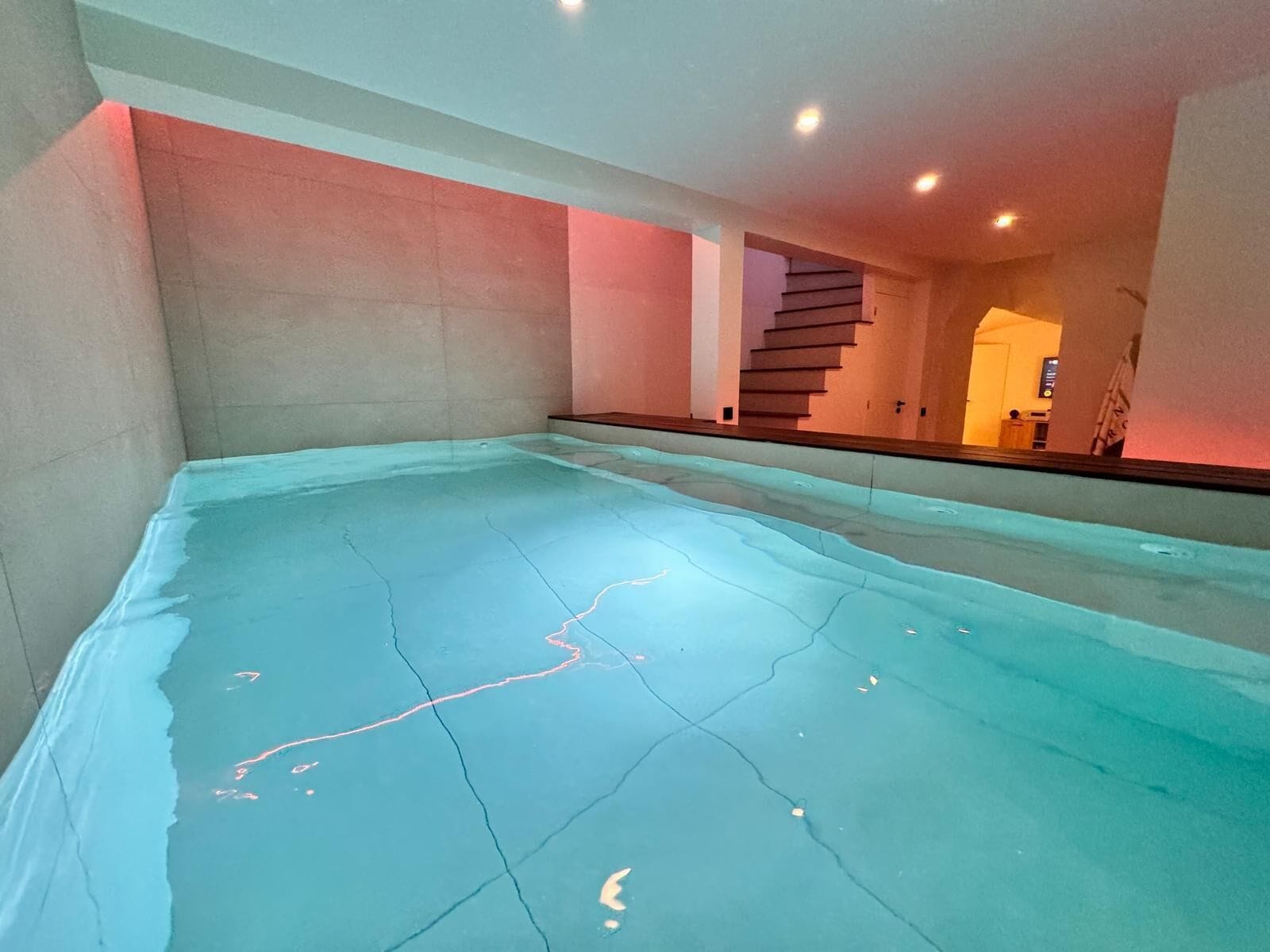 Indoor pool, a heated pool