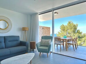 Living area - Cala Vadella Panoramic Retreat (Sant Josep de sa Talaia)