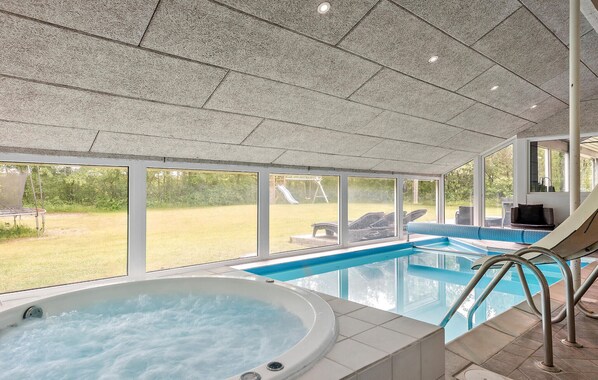 Indoor pool - 4 bedroom amazing home in Nørre Nebel (Nørre Nebel)