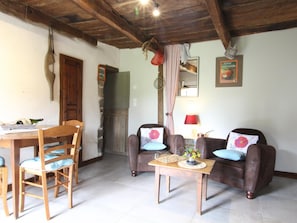 Interior - Charming Countryside Retreat with Garden, Fireplace, BBQ, and Modern Amenities (La Colombe)