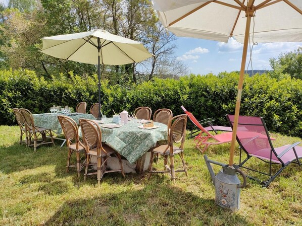 Opções para refeição ao ar livre