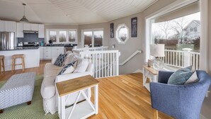 Living area - Block Island - 4 Bedroom Home on West Beach Road w/ Panoramic Ocean Views + AC! (New Shoreham)
