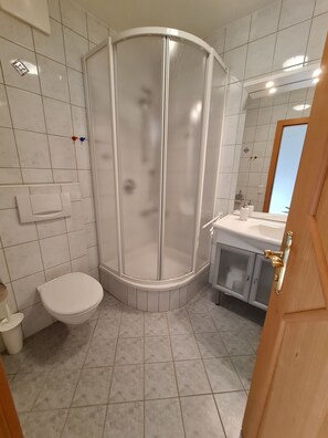 Shower, hair dryer