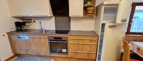 Fridge, oven, dishwasher, electric kettle