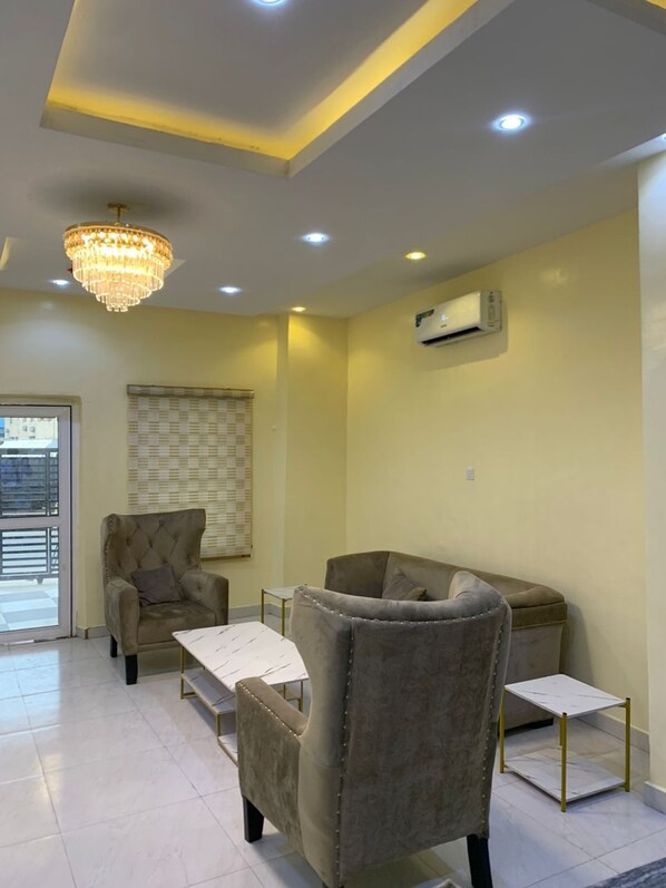 Sitteområde i lobbyen