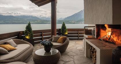 Gemütliches Chalet mit Panoramasicht auf See und Berge