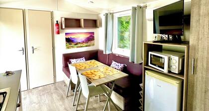 Cottage 2 Mobilhome 2 Zimmer Unterkunft für 2 Erwachsene + 1 Kind auf Ecksofa
