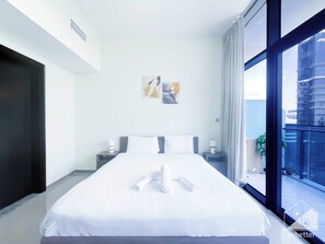 1 bedroom, iron/ironing board, bed sheets - Stunning 1B With Balcony in the Heart of Dubai (Dubai)