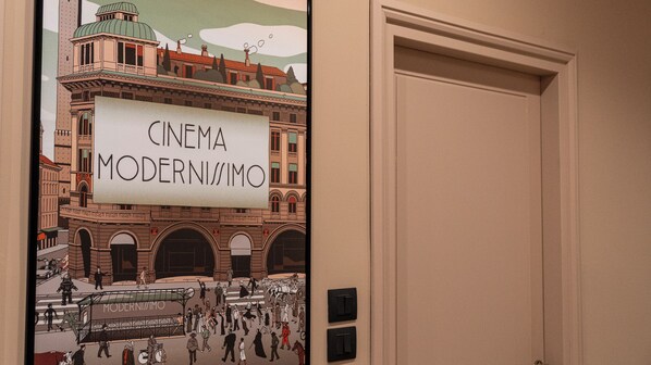 Apartment (2 Bedrooms) | Living area | 55-inch Smart TV with satellite channels