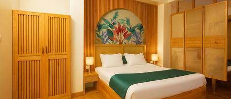 Ropa de cama de alta calidad, sistema de insonorización y wifi gratis