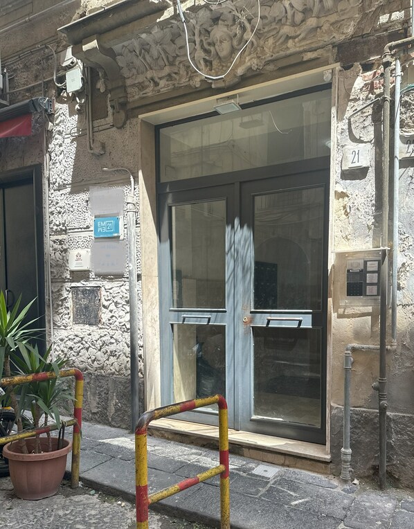 Majoituspaikan julkisivu