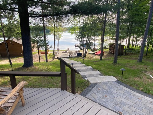 A beautiful lake house on recreational Crooked Lake near Crivitz, WI.