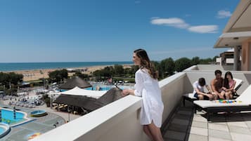 Appartamento, 2 camere da letto, vista mare | Terrazza/patio
