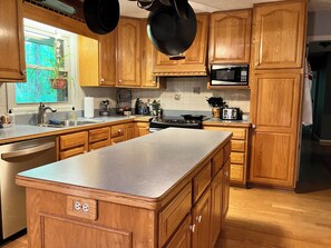 Fridge, microwave, oven, stovetop - Beautiful 2-story home minutes from Downtown Hendersonville (Laurel Park)