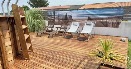 Plages à 10 min Maison Familiale avec Piscine privée 8 Pers 4 Chbres, 2 S D'eau