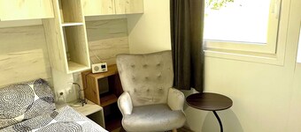 Luxcube 5 Komplette 2 Zimmer Mini Appartement Mobilhome für 2 Pers. Küche + Bad