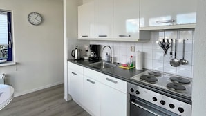 Bungalow, 3 Bedrooms, Patio, Garden View | Private kitchen - 6 Pers Modern Harbor House With Fenced Garden With the Lake View (Anjum)